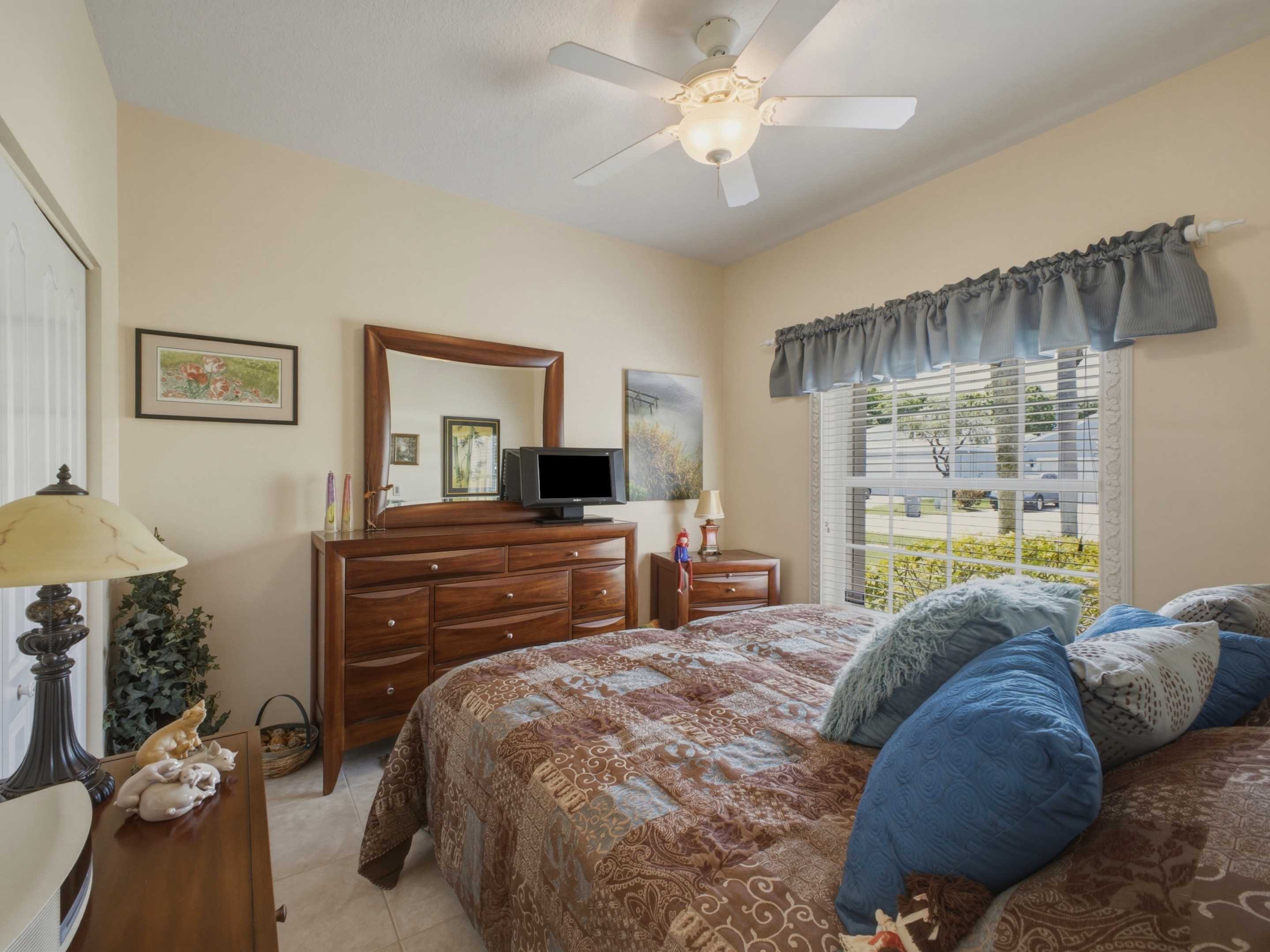 Guest bedroom in the Boynton Beach home