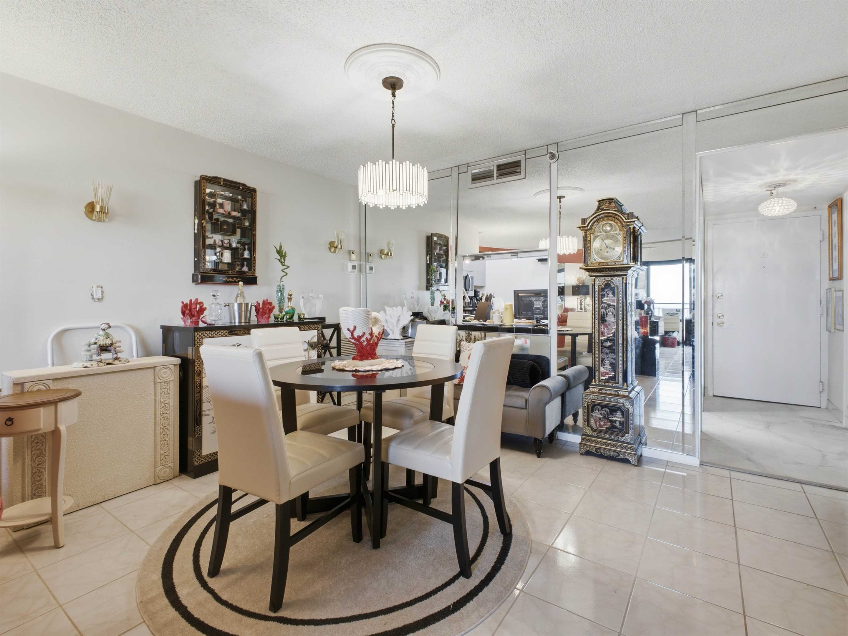Dining area at 3912 S Ocean Blvd Unit 1412 Highland Beach