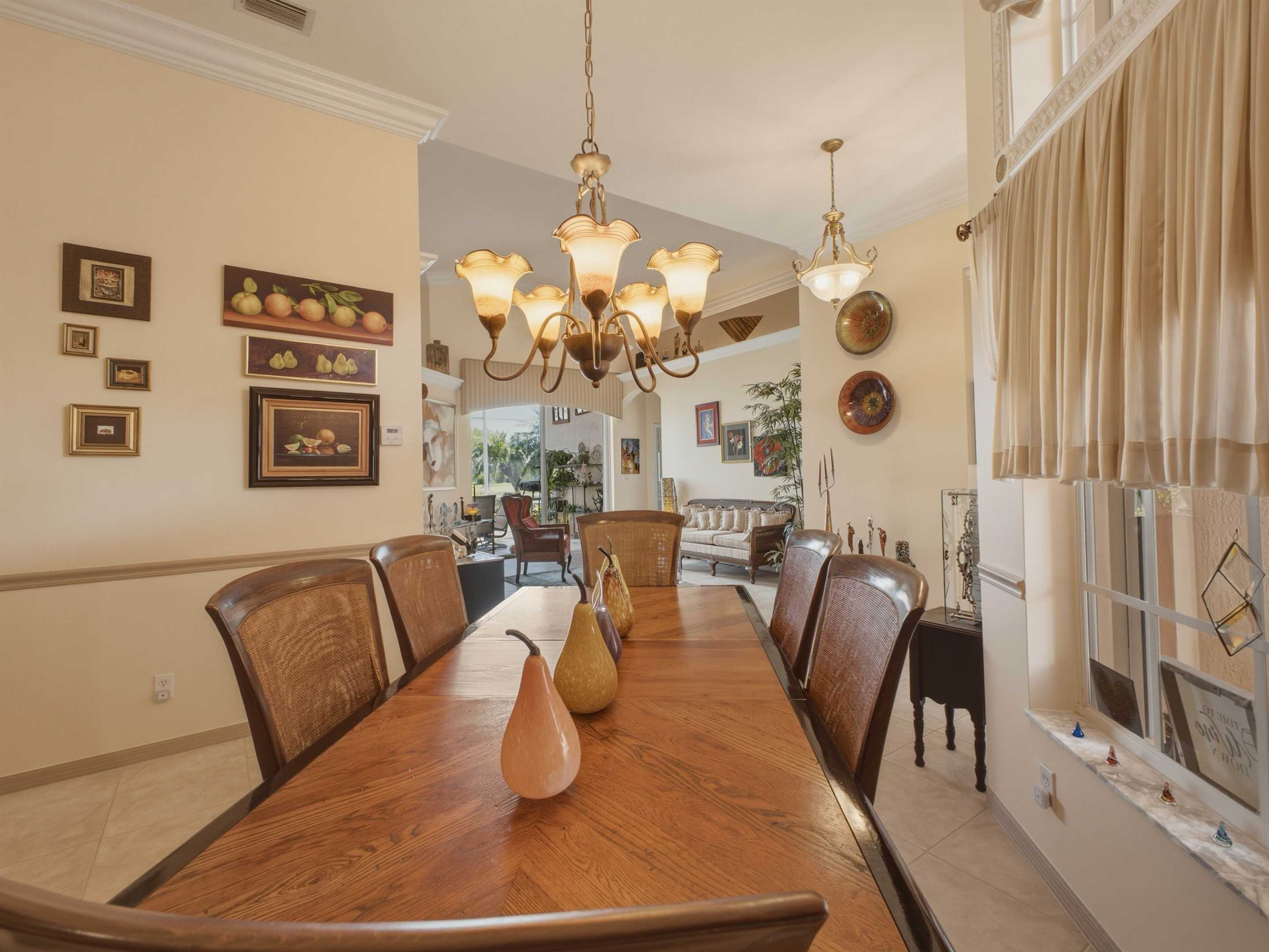 Dining area opening toward the living room