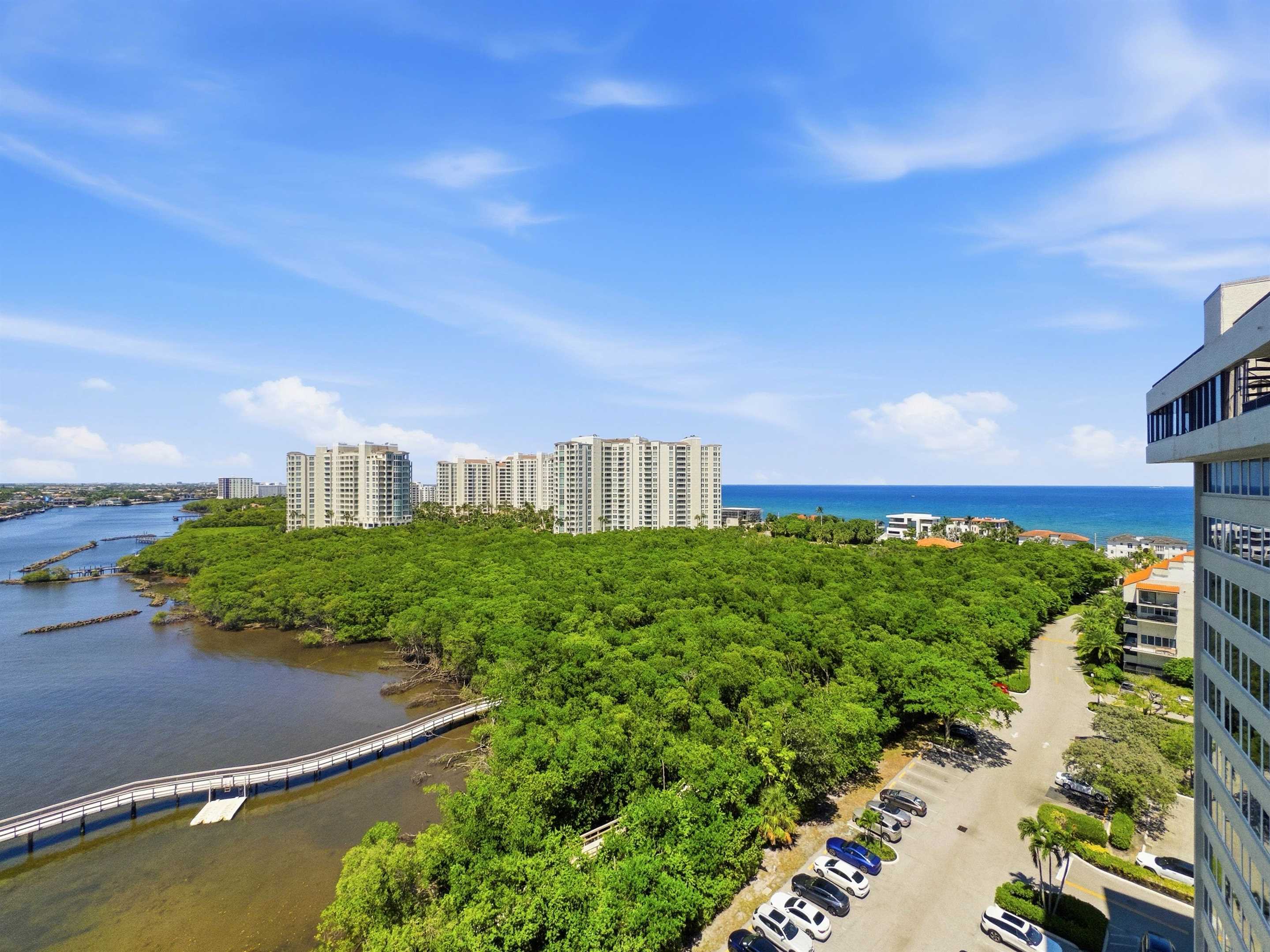 Ocean and Intracoastal views from 3912 S Ocean Blvd Unit 1412 Highland Beach